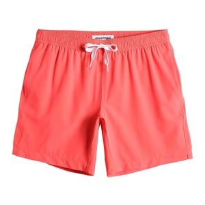 maamgic Men's Quick Dry Solid 4 Way Stretch Swim Trunks NWT Fluorescent Rose XXL